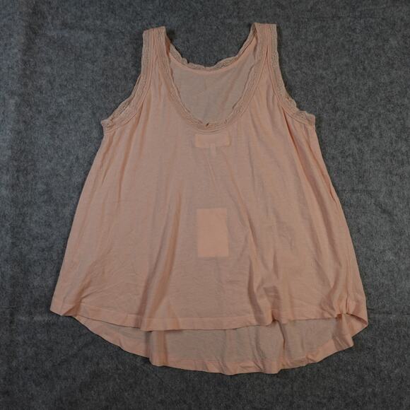 The Great Top Women 0 Extra Small NWT Pajama Lace Slouch Sleep Tank Rose Pink - Picture 3 of 7